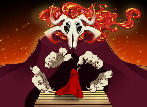 My Boyfriend got Reincarnated as a God and a Village is Trying to Stop Me from Bringing Him Back Genre: Boomer-shooter Role: Artist, Animator, UI Art